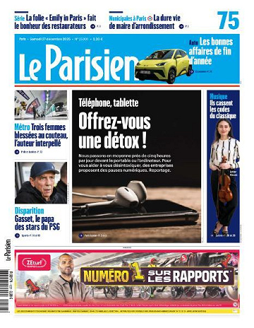 Le Parisien - 27 Décembre 2025