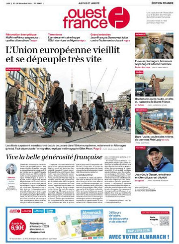 Ouest-France Édition France - 27-28 Décembre 2025
