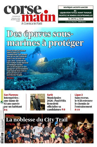 Corse Matin - 28 Décembre 2025