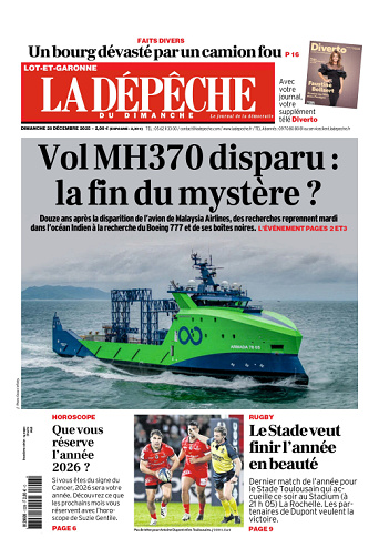 La Dépêche du Midi (16 Éditions) Du Dimanche 28 Décembre 2025