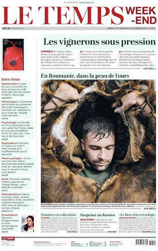 Le Temps - 27-28 Décembre 2025