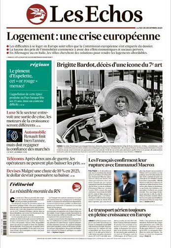 Les Echos - 29 Décembre 2025