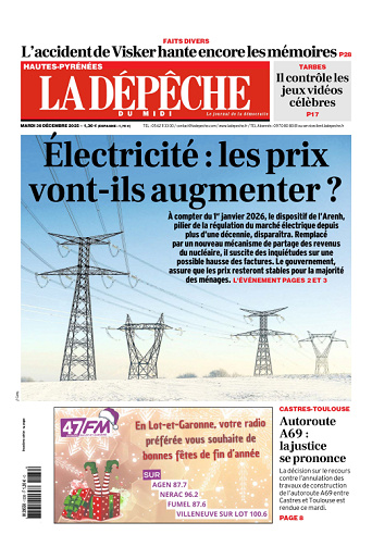 La Dépêche du Midi (16 Éditions) Du Mardi 30 Décembre 2025