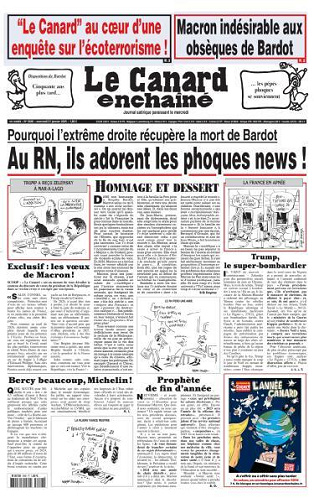 Le Canard enchaîné - 31 Décembre 2025