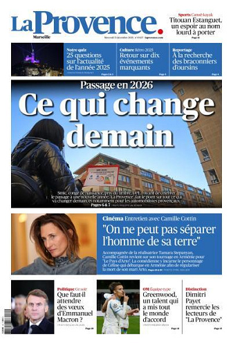 La Provence - 31 Décembre 2025