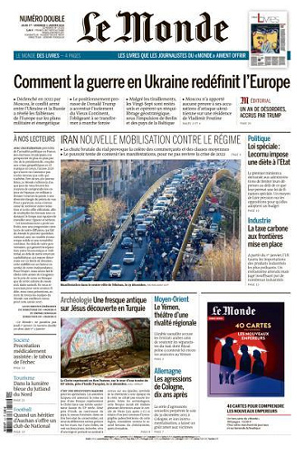 Le Monde du Jeudi 1er et Vendredi 2 Janvier 2026