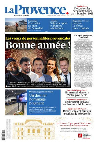 La Provence - 1er Janvier 2026