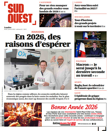 Sud Ouest (5 éditions) - 1er Janvier 2026