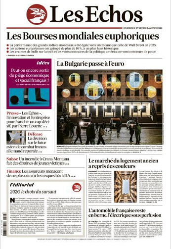 Les Echos - 2-3 Janvier 2026