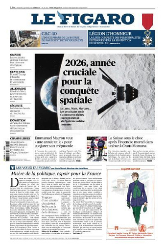 Le Figaro du Vendredi 2 Janvier 2026