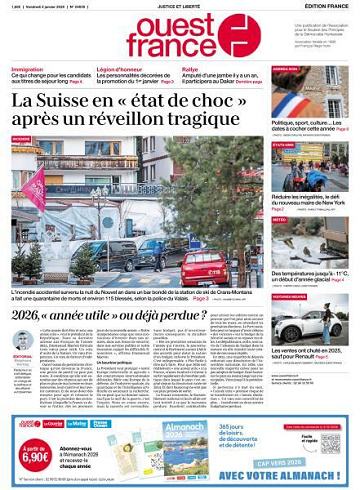 Ouest-France Édition France - 2 Janvier 2026