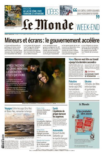Le Monde du Samedi 3 Janvier 2026