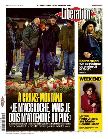 Libération du Samedi 3 et Dimanche 4 Janvier 2026