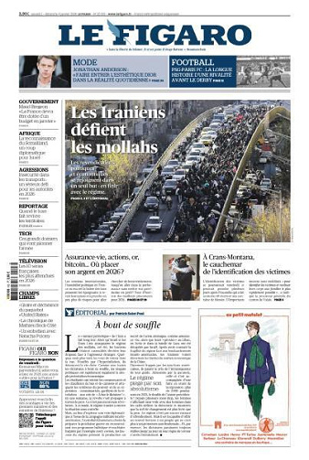 Le Figaro du Samedi 3 et Dimanche 4 Janvier 2026