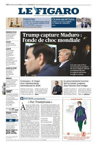 Le Figaro du Lundi 5 Janvier 2026