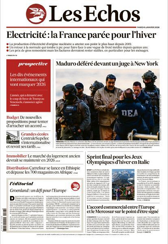 Les Echos du Mardi 6 Janvier 2026
