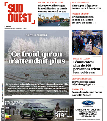 Sud Ouest (2 Éditions) Du Mardi 6 Janvier 2026