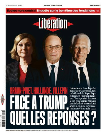 Libération du Jeudi 8 Janvier 2026
