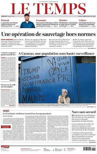 Le Temps - 8 Janvier 2026
