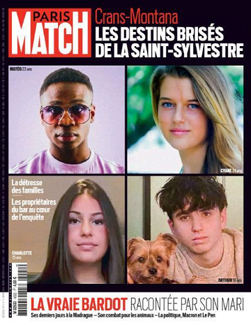 Paris Match - 8 Janvier 2026