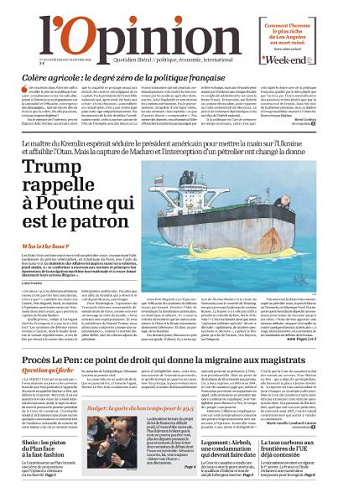 L’Opinion - 9-10 Janvier 2026