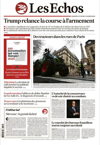 Les Echos - 9-10 Janvier 2026