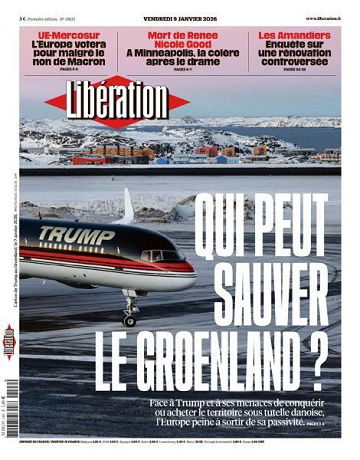 Libération du Vendredi 9 Janvier 2026