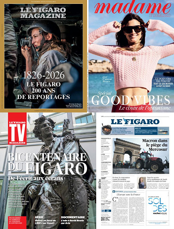 Pack Le Figaro et ses 3 suppléments - 9 Janvier 2026