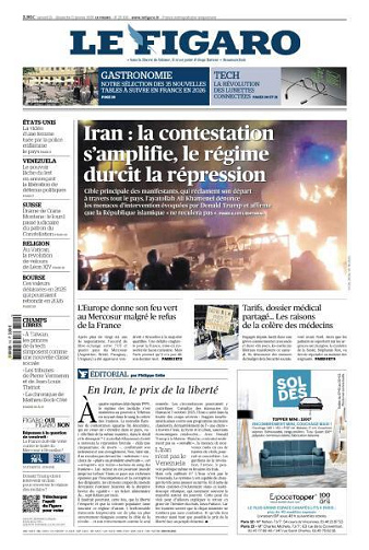 Le Figaro du Samedi 10 et Dimanche 11 Janvier 2026