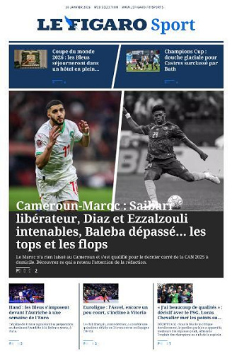 Le Figaro Sport - 10 Janvier 2026