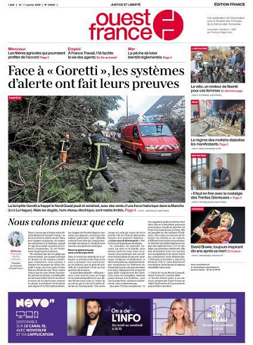 Ouest-France Édition France - 10-11 Janvier 2026