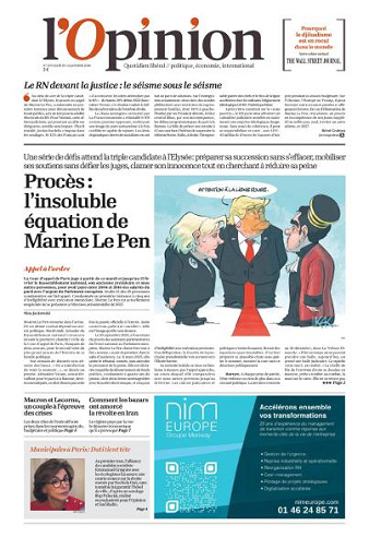L’Opinion - 12 Janvier 2026