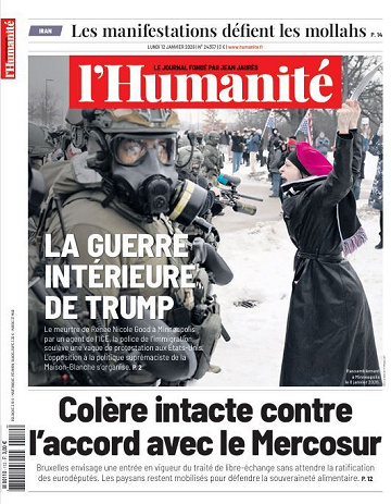 L'Humanite - 12 Janvier 2026
