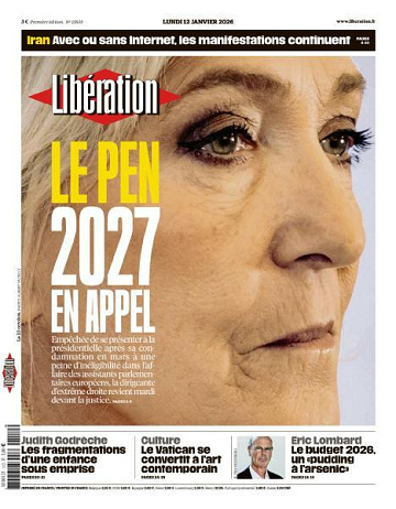 Libération du Lundi 12 Janvier 2026