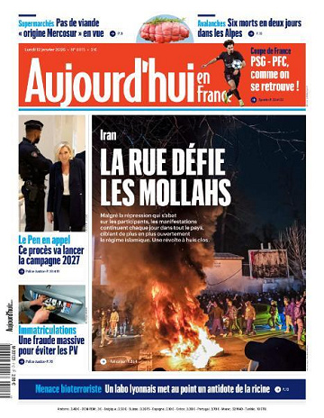 Aujourd’hui en France - 12 Janvier 2026