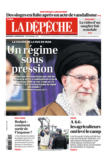 La Dépêche du Midi (16 Éditions) Du Mercredi 14 Janvier 2026