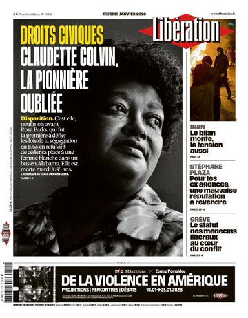 Libération du Jeudi 15 Janvier 2026