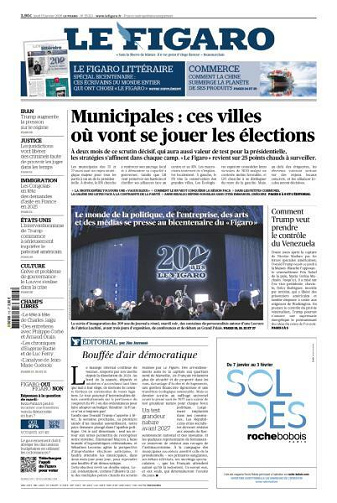 Le Figaro du Jeudi 15 Janvier 2026
