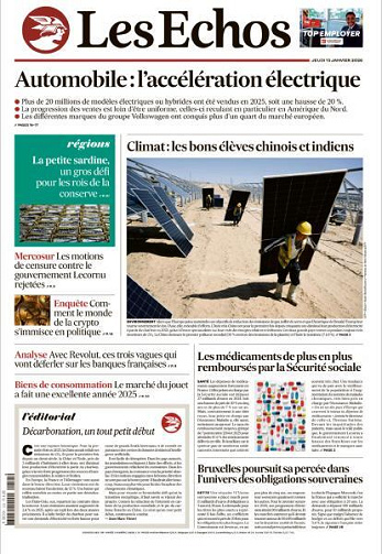 Les Echos - 15 Janvier 2026