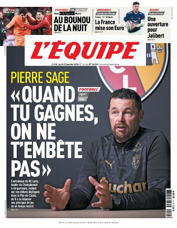 L’equipe du Jeudi 15 Janvier 2026