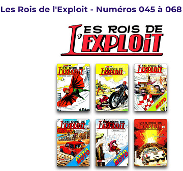 Les Rois de l'Exploit - Numéros 045 à 068