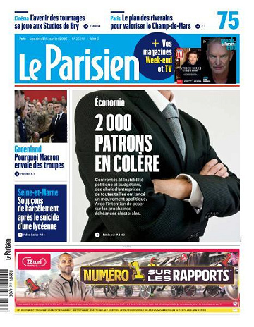 Le Parisien - 16 Janvier 2026