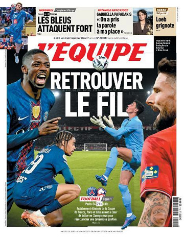L’equipe du Vendredi 16 Janvier 2026
