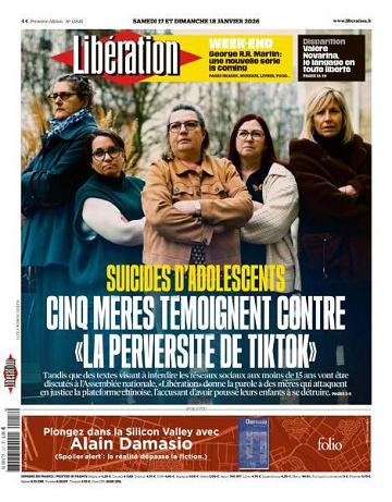 Libération du Samedi 17 et Dimanche 18 Janvier 2026
