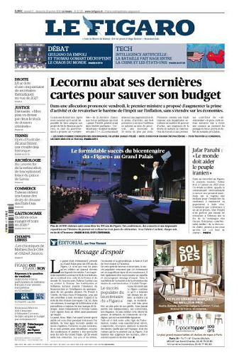 Le Figaro du Samedi 17 et Dimanche 18 Janvier 2026
