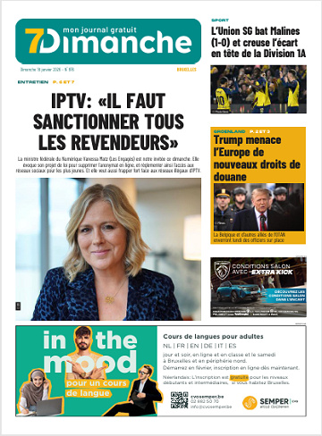 Pack Journaux Belges Du Dimanche 18 Janvier 2026