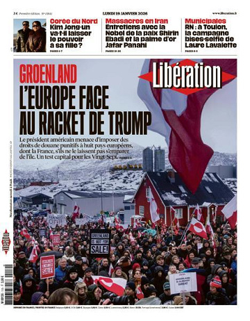 Libération du Lundi 19 Janvier 2026