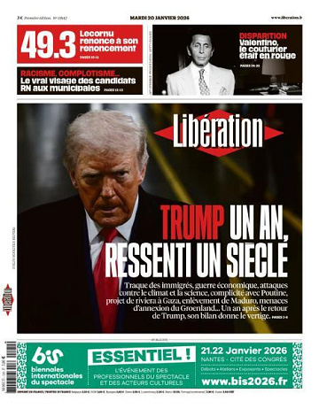 Libération du Mardi 20 Janvier 2026