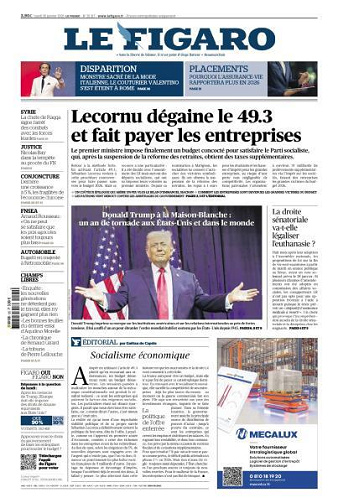 Le Figaro du Mardi 20 Janvier 2026