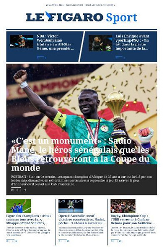 Le Figaro Sport - 20 Janvier 2026
